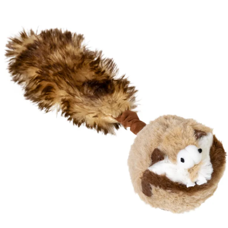 Іграшка для собак Борсук з 2-ма пищалками GiGwi Catch & fetch, штучне хутро, 26 см