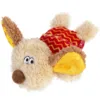 Іграшка для собак Собачка з пискавкою GiGwi Plush, текстиль, пластик, 13 см