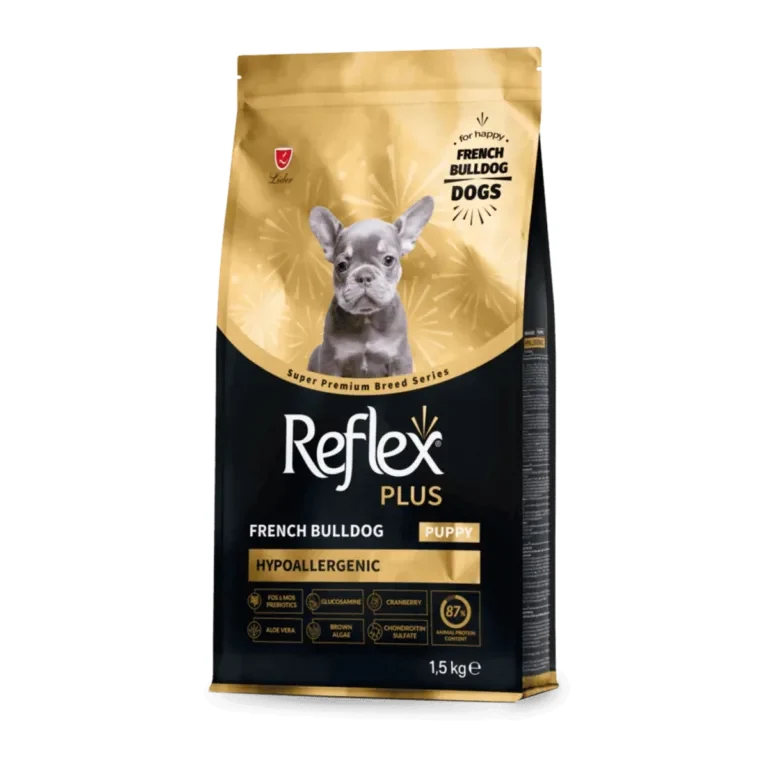 Повнораціонний сухий корм для цуценят породи французький бульдог Reflex Plus, 1.5 кг