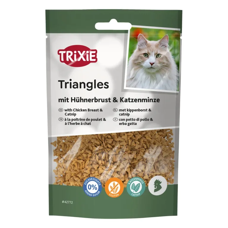 Ласощі Trixie Triangles з курячим філе та котячою м'ятою для котів, 50 г
