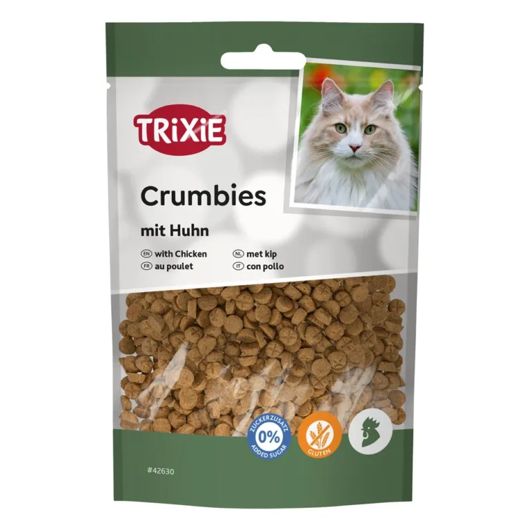 Ласощі Trixie Crumbies хрусткі подушечки з куркою для котів, 50 г