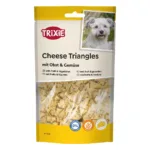 Ласощі Trixie Cheese Triangles сирні трикутники з фруктами та овочами для собак, 80 г