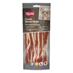 Ласощі Trixie Premio Bacon Strips смужки бекону з качиною грудкою та яловичиною для собак, 19 см, 80 г
