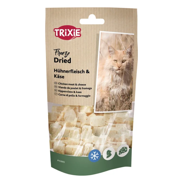 Ласощі Trixie Freeze Dried Chicken & Cheese сублімоване куряче філе з сиром для котів, 25 г