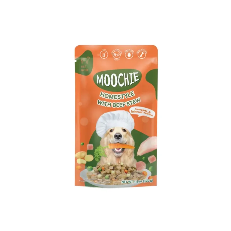 Вологий корм для собак Moochie Homestyle з тушкованою яловичиною 120 г