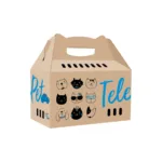 Коробка-переноска COLLAR TelePet картонна 45,5х22х43,5 см для котів і собак до 8 кг
