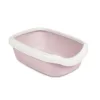 Туалет Природа Comfort M для котів, ніжно-бузковий, 41х30х13,5 см