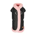 Куртка Pet Fashion Mery для собак, чорний/рожевий