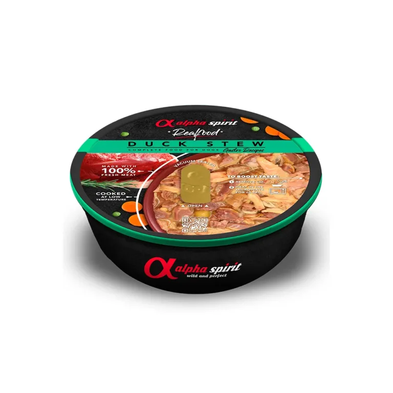 Вологий корм для дорослих собак Alpha Spirit RealFood Stew з качкою 280 г