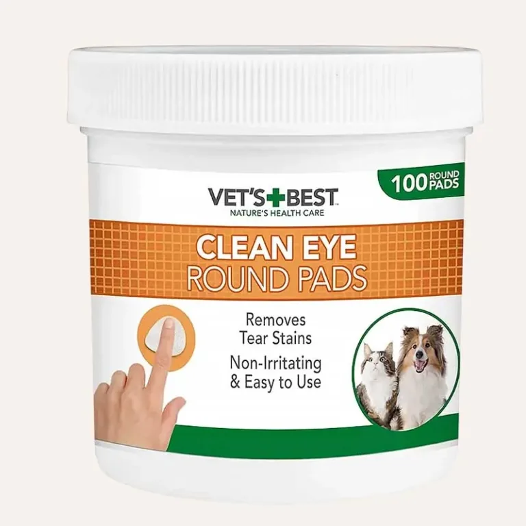 Серветки Vet's Best Clean Eye Round Pads для очищення очей собак і котів, 100 шт