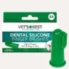 Зубні щітки на палець Vet’s Best Dental Silicone Finger Brushes силіконові для собак і котів, 5 шт