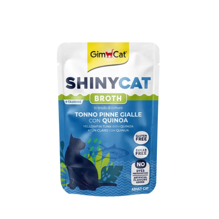 Вологий корм GimCat ShinyCat з тунцем і кіноа в бульйоні для котів, 70 г