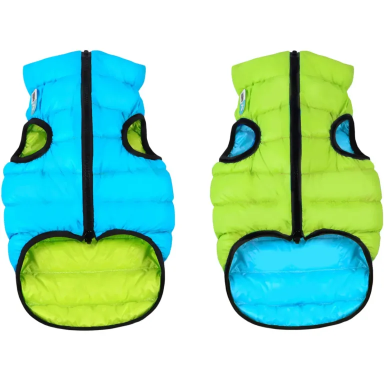 Курточка AiryVest двостороння салатово-блакитна для собак, розмір L55