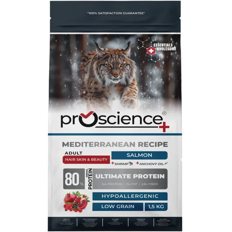 ProScience Adult Cat Salmon Сухий корм для дорослих котів для шкіри та шерсті, з лососем