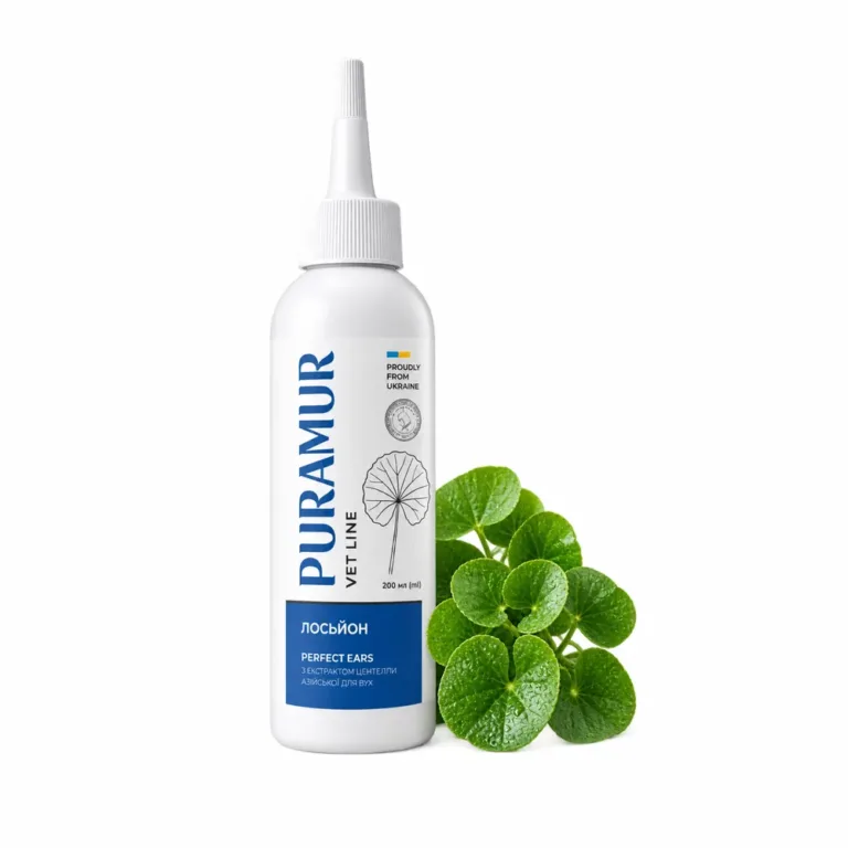 Лосьйон PURAMUR Perfect Ears з екстрактом центелли азійської для вух собак та котів