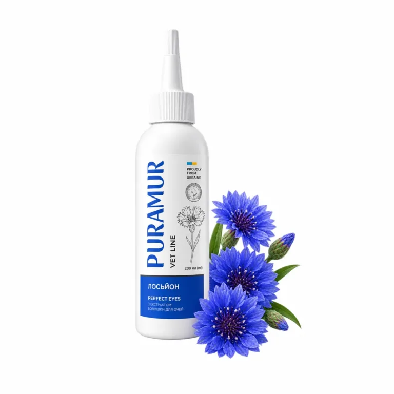 Лосьйон PURAMUR Perfect Eyes з екстрактом волошки для очей собак та котів