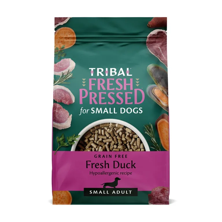 Сухий корм холодного пресування Tribal Fresh Pressed Small Breed Duck з качкою для собак дрібних порід, 1.5 кг