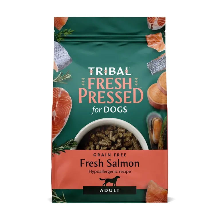 Сухий корм холодного пресування Tribal Fresh Pressed Adult Salmon з лососем для дорослих собак, 2.5 кг