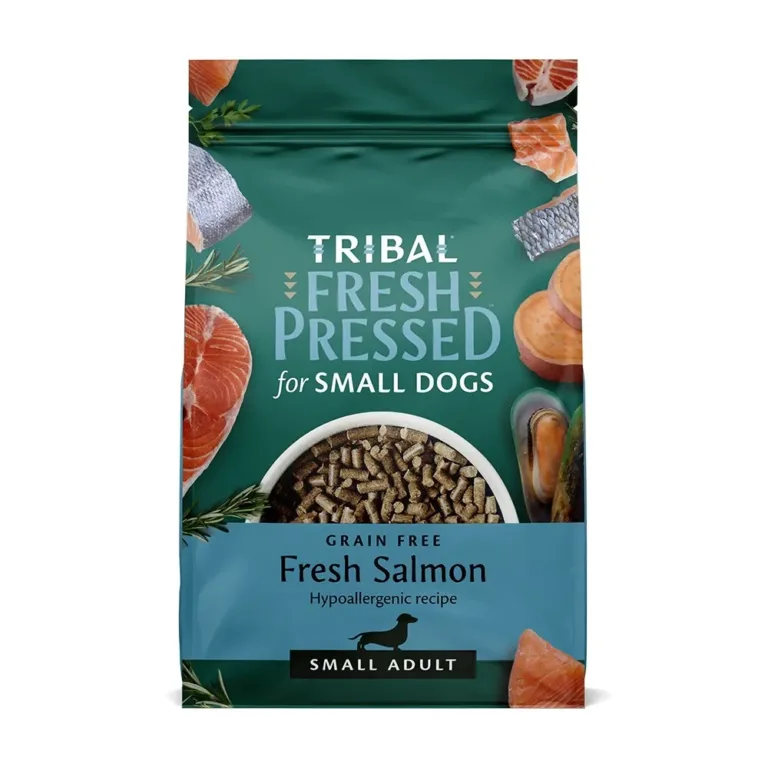 Сухий корм холодного пресування Tribal Fresh Pressed Small Breed Salmon з лососем для собак дрібних порід, 1.5 кг