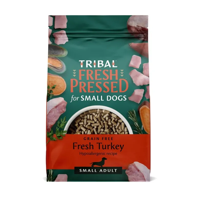 Сухий корм холодного пресування Tribal Fresh Pressed Small Breed Turkey з індичкою для собак дрібних порід, 1.5 кг