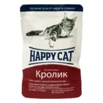 Вологий корм Happy Cat з кроликом для котів, 100 г