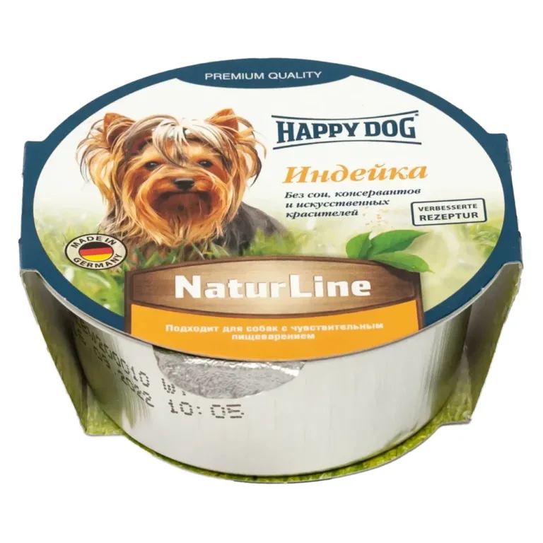 Вологий корм Happy Dog Schale NaturLine паштет з індичкою для собак, 85 г