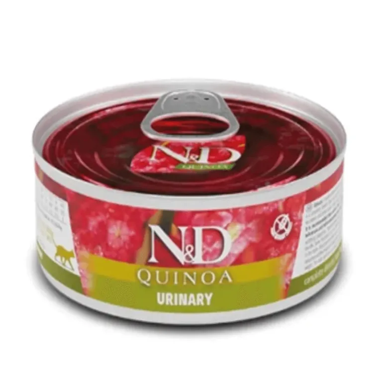 Вологий дієтичний корм Farmina N&D Quinoa для котів для сечовивідних шляхів з качкою та журавлиною, 80 г