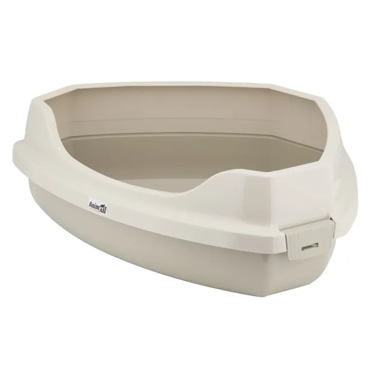 Кутовий туалет AnimAll CNR-149 для котів, 58×45×40 см, бежевий