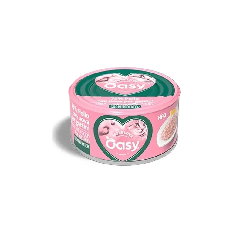Вологий корм для кошенят OASY More Love з куркою та яйцем, 70 г