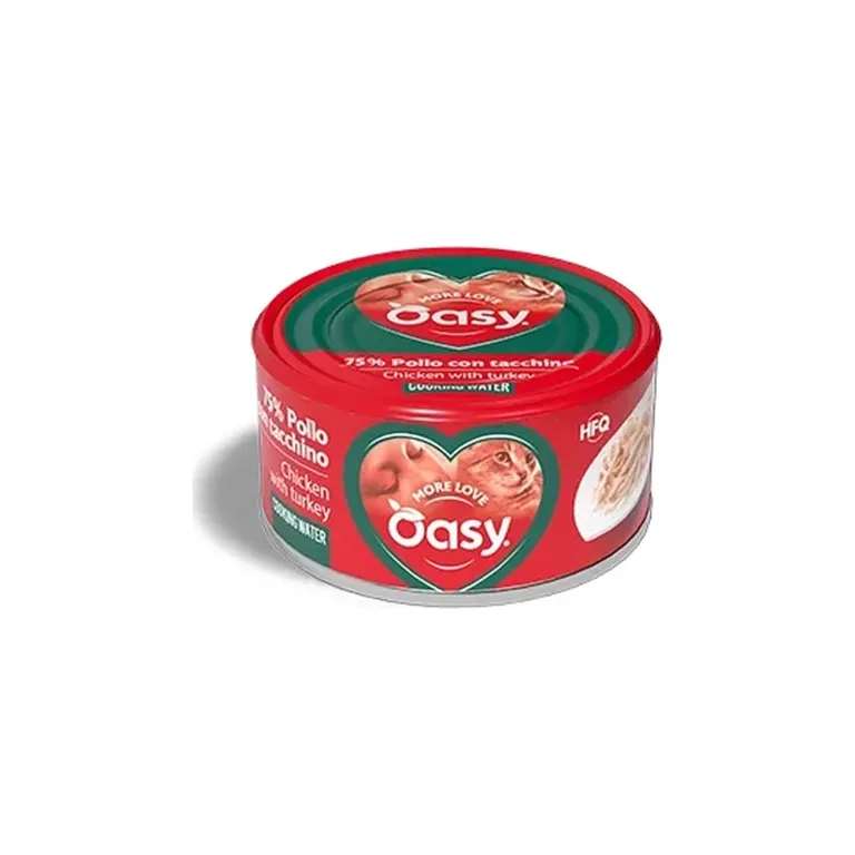 Вологий корм для котів OASY More Love з куркою та індичкою, 70 г