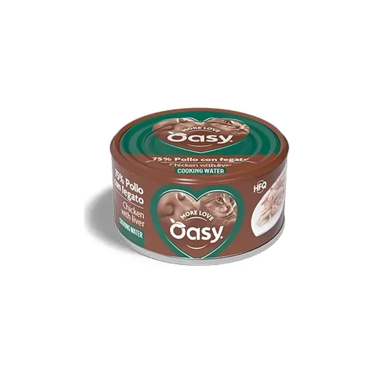 Вологий корм для котів OASY More Love з куркою та печінкою, 70 г