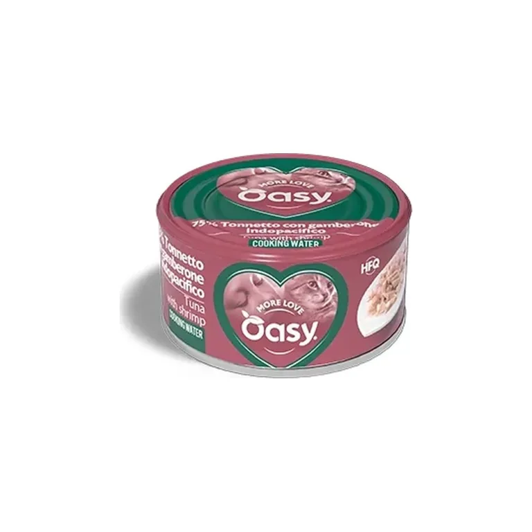 Вологий корм для котів OASY More Love з тунцем та креветками, 70 г