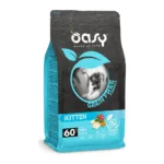 Сухий корм для кошенят OASY Grain Free з білою рибою, яблуком та гарбузом