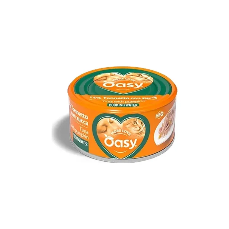 Вологий корм для котів OASY More Love з тунцем та гарбузом, 70 г