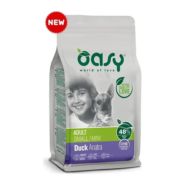 Сухий корм для собак малих і мініатюрних порід OASY One Animal Protein Adult з качкою