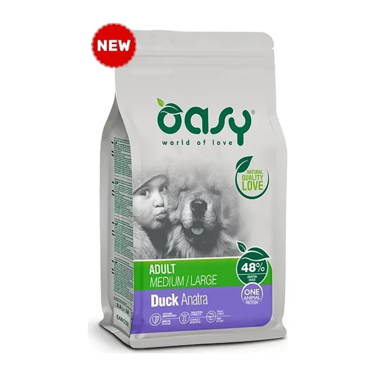 Сухий корм для собак середніх і великих порід OASY One Animal Protein Adult з качкою