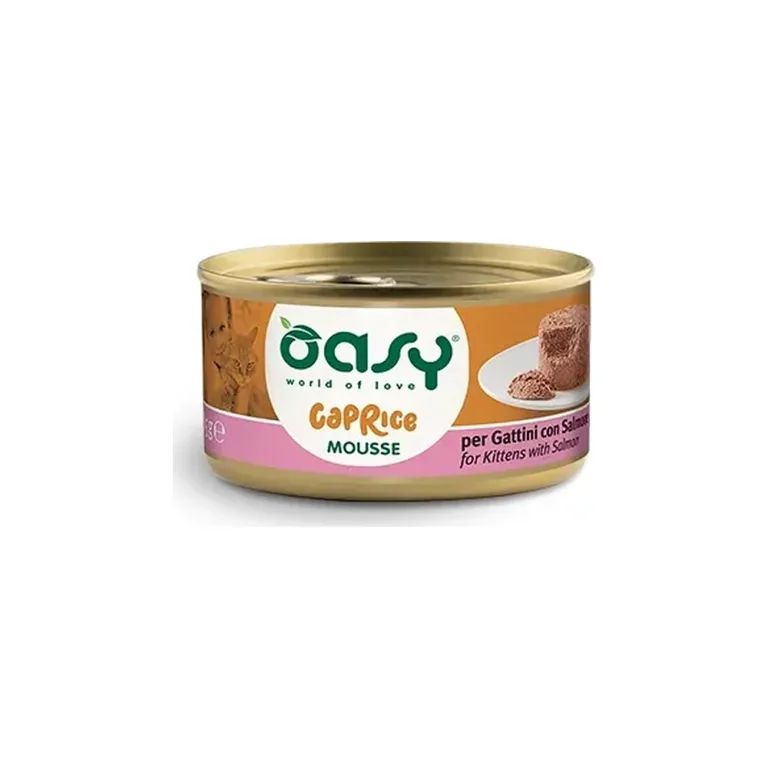 Вологий корм для кошенят OASY Caprice мус з лососем, 85 г