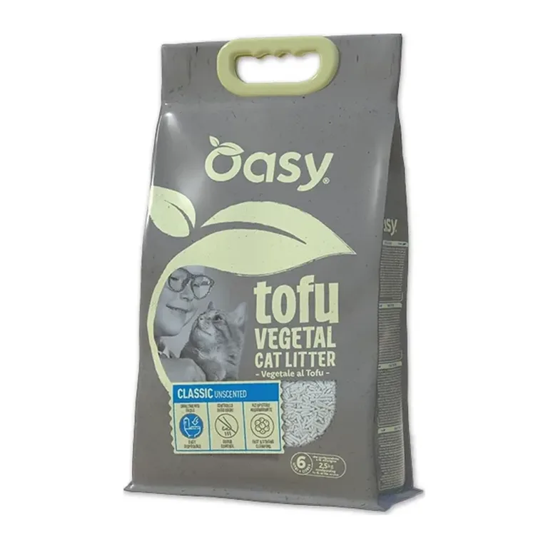 Наповнювач для котячого туалету OASY Тофу Classic без запаху