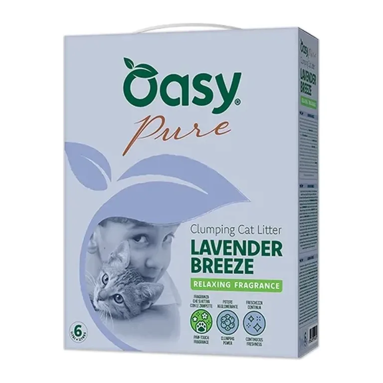 Наповнювач для котячого туалету OASY Pure Lavender Breeze з ароматом лаванди