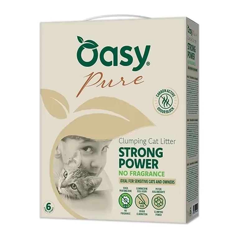 Наповнювач для котячого туалету OASY Pure Strong Power без ароматизаторів