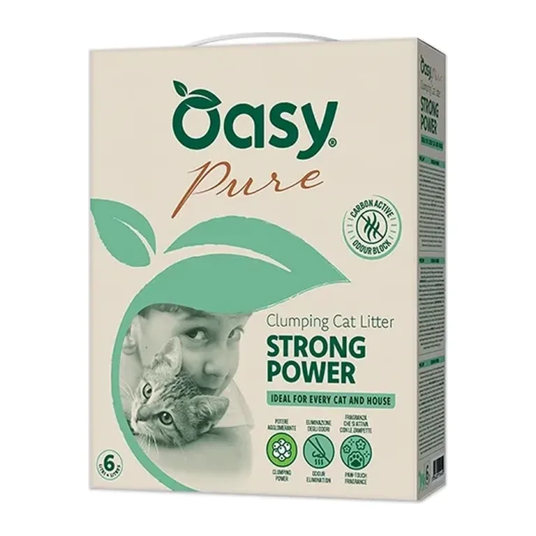 Наповнювач для котячого туалету OASY Pure Strong Power