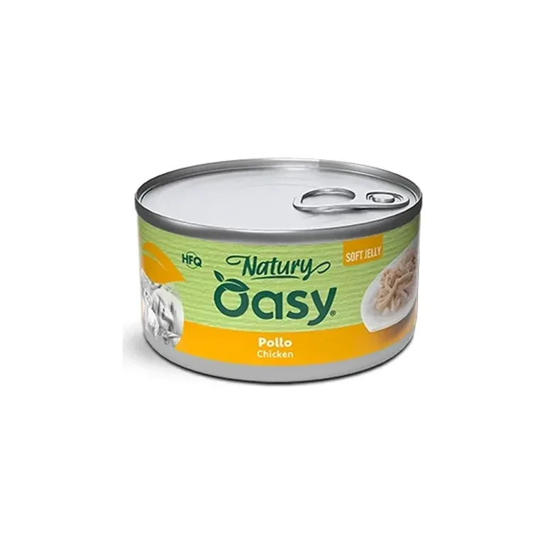 Вологий корм для котів OASY Natury Soft Jelly з курячим філе у желе, 85 г