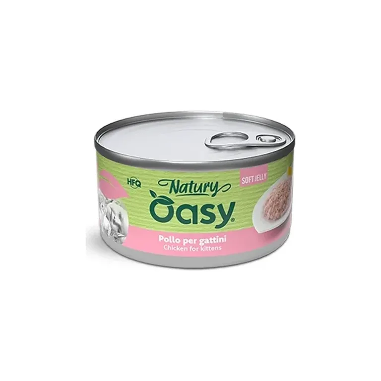 Вологий корм для кошенят OASY Natury Soft Jelly з куркою у желе, 85 г