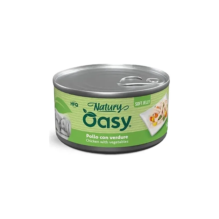 Вологий корм для собак OASY Natury Soft Jelly з куркою та овочами, 150 г