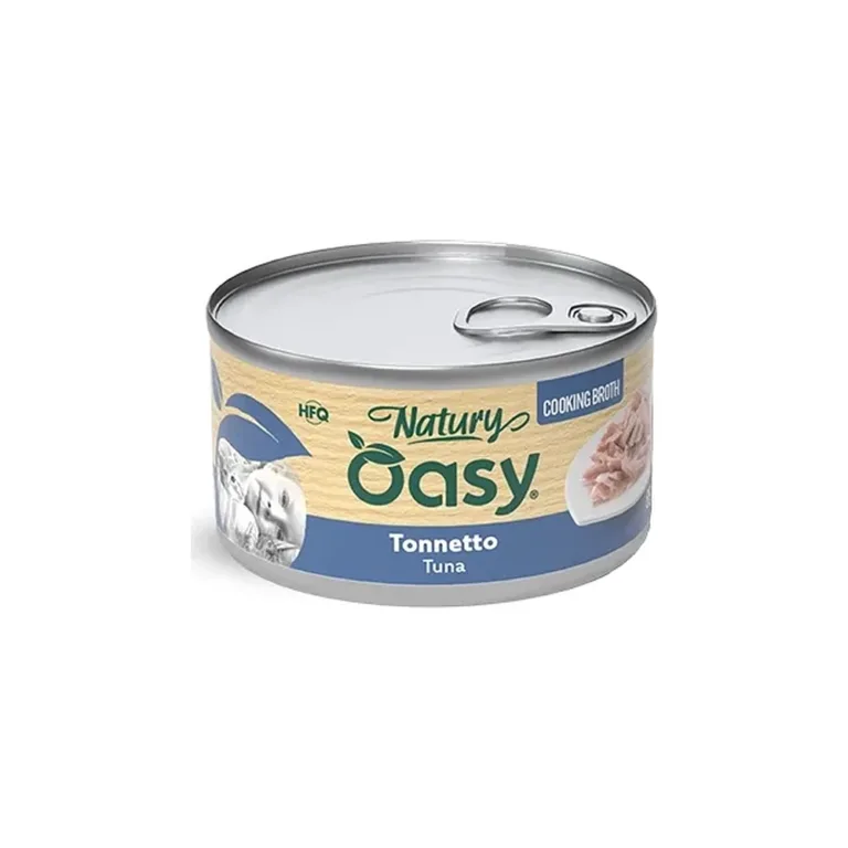 Вологий корм для котів OASY Natury Cooking Broth з тунцем у бульйоні, 85 г
