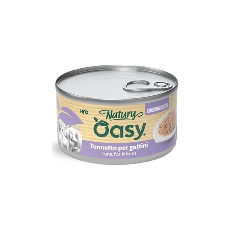 Вологий корм для кошенят OASY Natury Cooking Broth з тунцем у бульйоні, 85 г