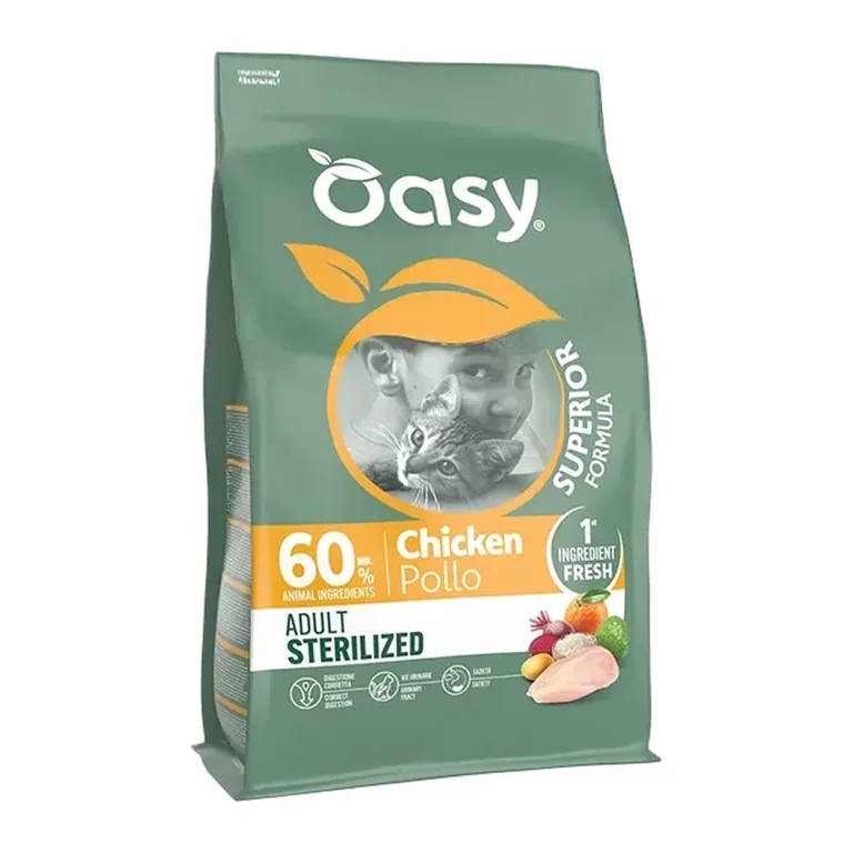 Сухий корм для стерилізованих котів OASY Superior Formula Sterilized з куркою