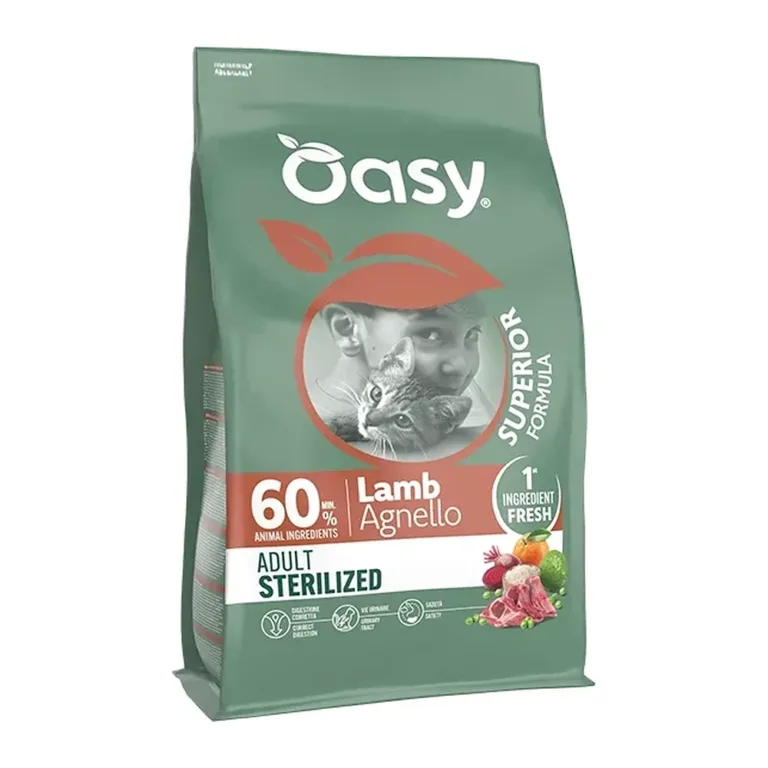 Сухий корм для стерилізованих котів OASY Superior Formula Sterilized з ягням