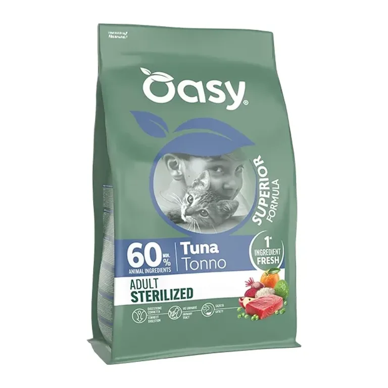 Сухий корм для стерилізованих котів OASY Superior Formula Sterilized з тунцем