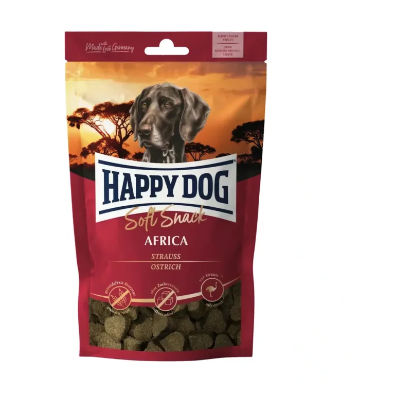 Ласощі Happy Dog Soft Snack Africa зі страусом і картоплею для собак, 100 г
